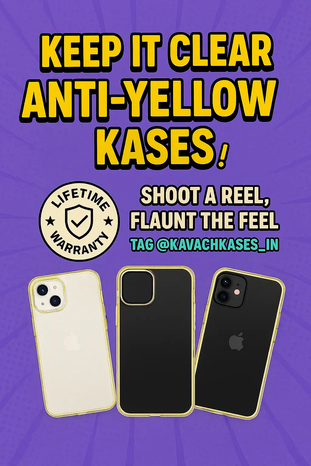 Premium Anti-Yellow Phone Cases with Crystal-Clear Images & Lifetime Warranty